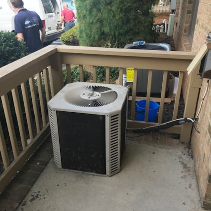 New AC condenser installed